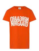 Single Organic Tuvina Tee Tops T-Kortærmet Skjorte Orange Mads Nørgaar...