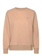 Shield C-Neck Sweat Tops Sweatshirts & Hoodies Sweatshirts Beige GANT