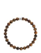 Essentials Armbånd Smykker Brown Steel & Barnett