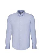 New Kent Tops Shirts Business Blue Seidensticker