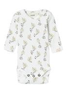 Nbfgavo Ls Slim Body Lil Bodies Long-sleeved White Lil'Atelier