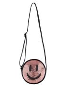 Glitter Smile Bag Tote Taske Pink Molo