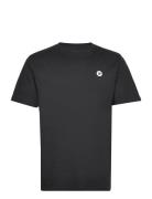 Ace Badge T-Shirt Gots Tops T-Kortærmet Skjorte Black Double A By Wood...