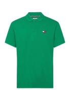 Tjm Reg Badge Polo Tops Polos Short-sleeved Green Tommy Jeans