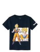 Nkmjimmo Dragonball Ss Top Box Noos Vde Tops T-Kortærmet Skjorte Navy ...