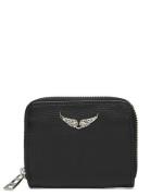 Mini Zv Grained Leather Bags Card Holders & Wallets Wallets Black Zadi...