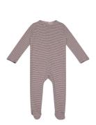 Striped Jersey Full Body W. Back Opening Langærmet Body Blue Copenhage...