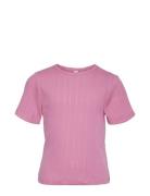 Vmjulieta Ss Top Girl Tops T-Kortærmet Skjorte Pink Vero Moda Girl