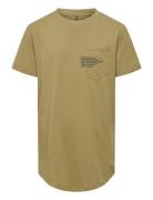 Kobmarinus S/S Tee Print Box Jrs Noos Tops T-Kortærmet Skjorte Green K...