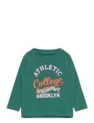 Nmmvux Ls Top Tops T-shirts Long-sleeved T-Skjorte Green Name It