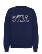 W. Sporty Sweat Tops Sweatshirts & Hoodies Sweatshirts Blue Svea