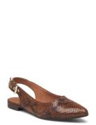 Ballerina Shoes Heels Pumps Sling Backs Brown Billi Bi