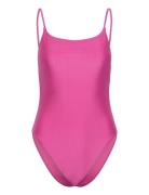 Nineties Swimsuit Badedragt Badetøj Pink Gina Tricot