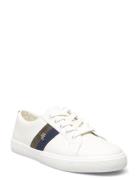 Janson Ii Leather & Suede Sneaker Low-top Sneakers White Lauren Ralph ...