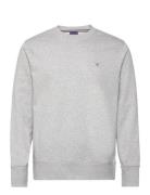 Reg Emb Original Shield C-Neck Tops T-Langærmet Skjorte Grey GANT