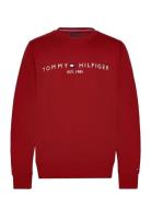 Tommy Logo Sweatshirt Tops Sweatshirts & Hoodies Sweatshirts Red Tommy...
