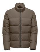 Onsmelvin Life Puffer Jacket Otw Vd Foret Jakke Brown ONLY & SONS