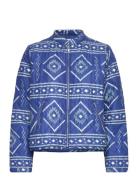 Emiliall Jacket Ls Quiltet Jakke Blue Lollys Laundry