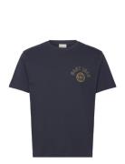 Garment Washed Tshirt Tops T-Kortærmet Skjorte Navy GANT