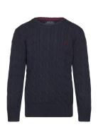 Cable-Knit Cotton Sweater Tops Knitwear Pullovers Navy Ralph Lauren Ki...