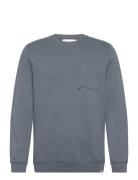 Crewneck Tops Sweatshirts & Hoodies Sweatshirts Blue Revolution