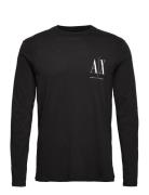 T-Shirt Tops T-Langærmet Skjorte Black Armani Exchange