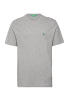 T-Shirt Tops T-Kortærmet Skjorte Grey United Colors Of Benetton