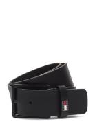 Tjm Flag Leather 4.0 Accessories Belts Classic Belts Black Tommy Hilfi...