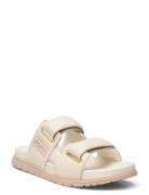 Lisa Leather Flade Sandaler Cream WODEN