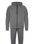 Tracksuit Set Tops Sweatshirts & Hoodies Hoodies Grey BOSS