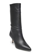 Leannah Nappa Leather Boot Lange Støvler Black Lauren Ralph Lauren