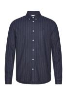 Desert Reg Stripe Shirt Tops Shirts Casual Navy Les Deux