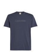 Raised Line Logo T-Shirt Tops T-Kortærmet Skjorte Navy Calvin Klein