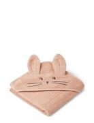 Albert Rabbit Hooded Towel Home Bath Time Towels & Cloths Towels Pink ...