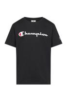 Ss Tee Tops T-Kortærmet Skjorte Black Champion