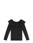 Renate Tops T-shirts Long-sleeved T-Skjorte Black Molo