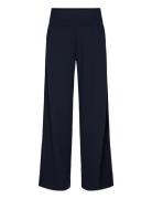 Sc-Siham Bottoms Trousers Wide Leg Navy Soyaconcept