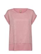 Sc-Faith Tops T-shirts & Tops Short-sleeved Pink Soyaconcept