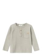 Nmmthoro Ls Reg Top Lil Tops T-shirts Long-sleeved T-Skjorte Beige Lil...