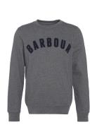 Barbour Prep Logo Crew Tops Sweatshirts & Hoodies Sweatshirts Grey Bar...