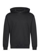 L/S Hoodie Tops Sweatshirts & Hoodies Hoodies Black Calvin Klein