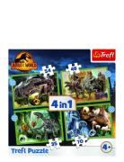 Trefl 4 I 1 35+48+54+70 Bit Jurassic World Toys Puzzles And Games Puzz...