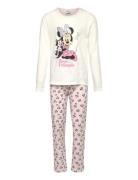 Pyjama Pyjamassæt White Minnie Mouse