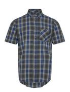 Burk Reg Co Ss Mcs M Shirt Tops Shirts Short-sleeved Navy MCS