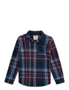 Levi's® Flannel Shirt Tops Shirts Long-sleeved Shirts Brown Levi's