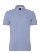 Pallas Tops Polos Short-sleeved Blue BOSS