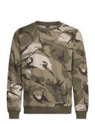 M Bl Camo Crw Sport Sweatshirts & Hoodies Sweatshirts Khaki Green Adid...