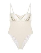 Shiva Swimsuit Badedragt Badetøj Beige Rethinkit