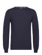 Lyle Merino Crew Neck Sweater Designers Knitwear Round Necks Navy J. L...