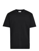 O-Neck Tee Over S/S Tops T-Kortærmet Skjorte Black Lindbergh